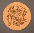 Round Cork Coasters - 5 O'Clock