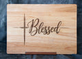 Rubberwood Cutting Board -Blessed