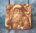 Square Cork Coasters - Classic Santas