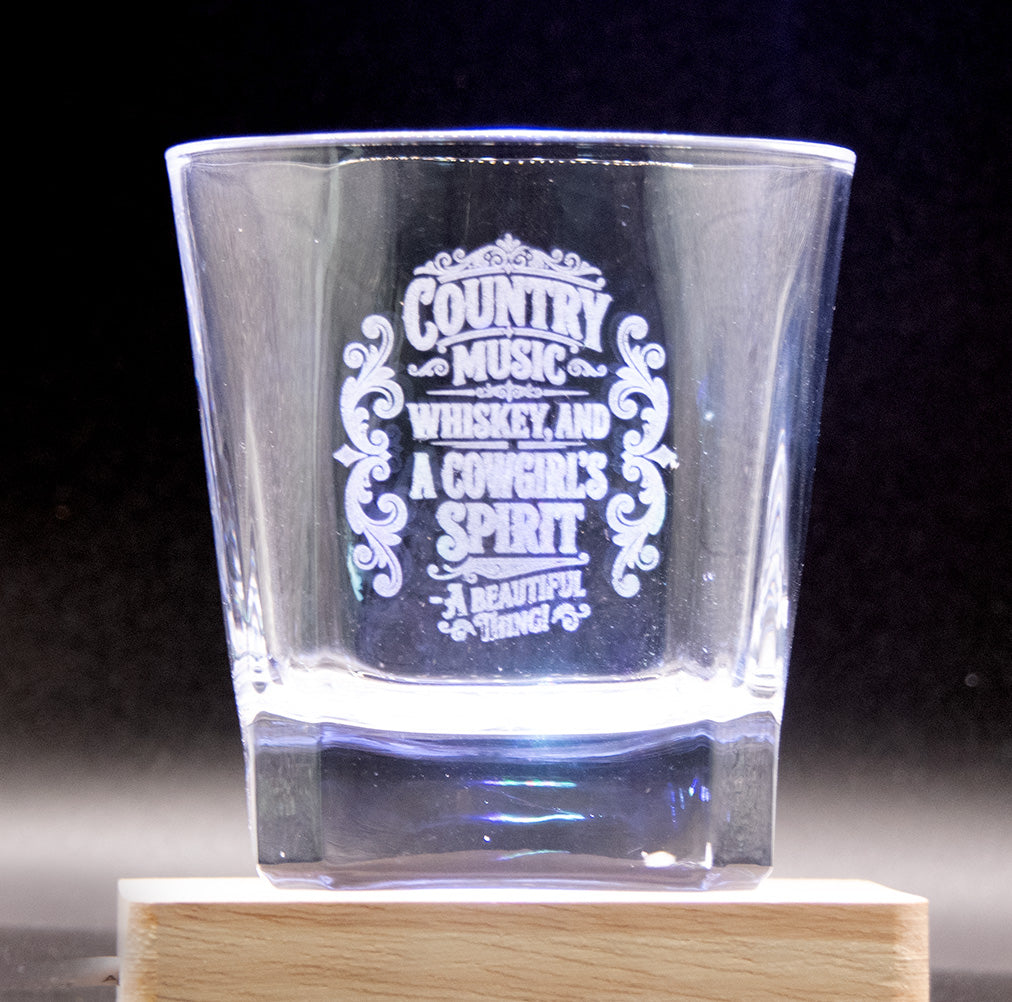Rocks Glass - Cowgirl Spirit