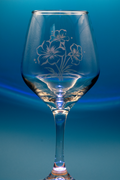 Wine Glass - Simple Flower