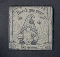 Square Slate Coasters - Gnome