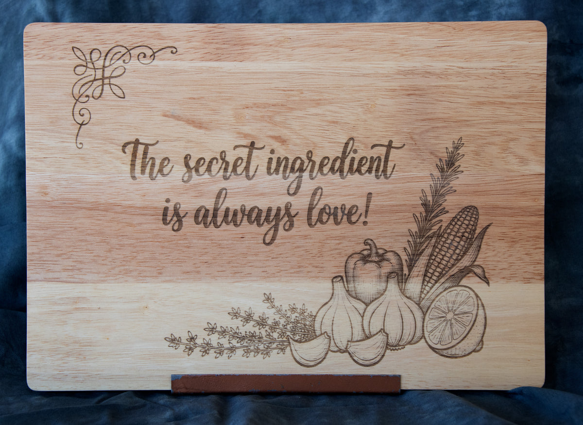 Rubberwood Cutting Board -Ingredient