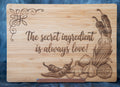 Rubberwood Cutting Board -Ingrediente