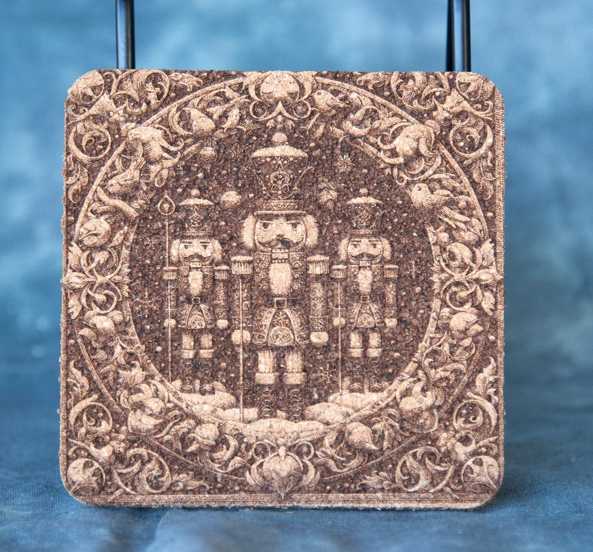 Square Cork Coasters - Nutcracker
