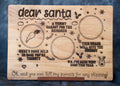 Bamboo Cutting Board - Santa Snack Tray