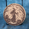 Round Cork Coasters - Witch